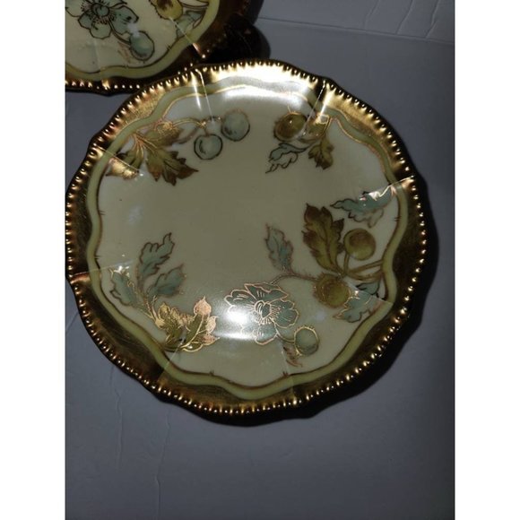 Anitique Bawo & Dotter Elite Works Limoge Gold Trim Plates 6" plate - Sets of 2 - Picture 5 of 6